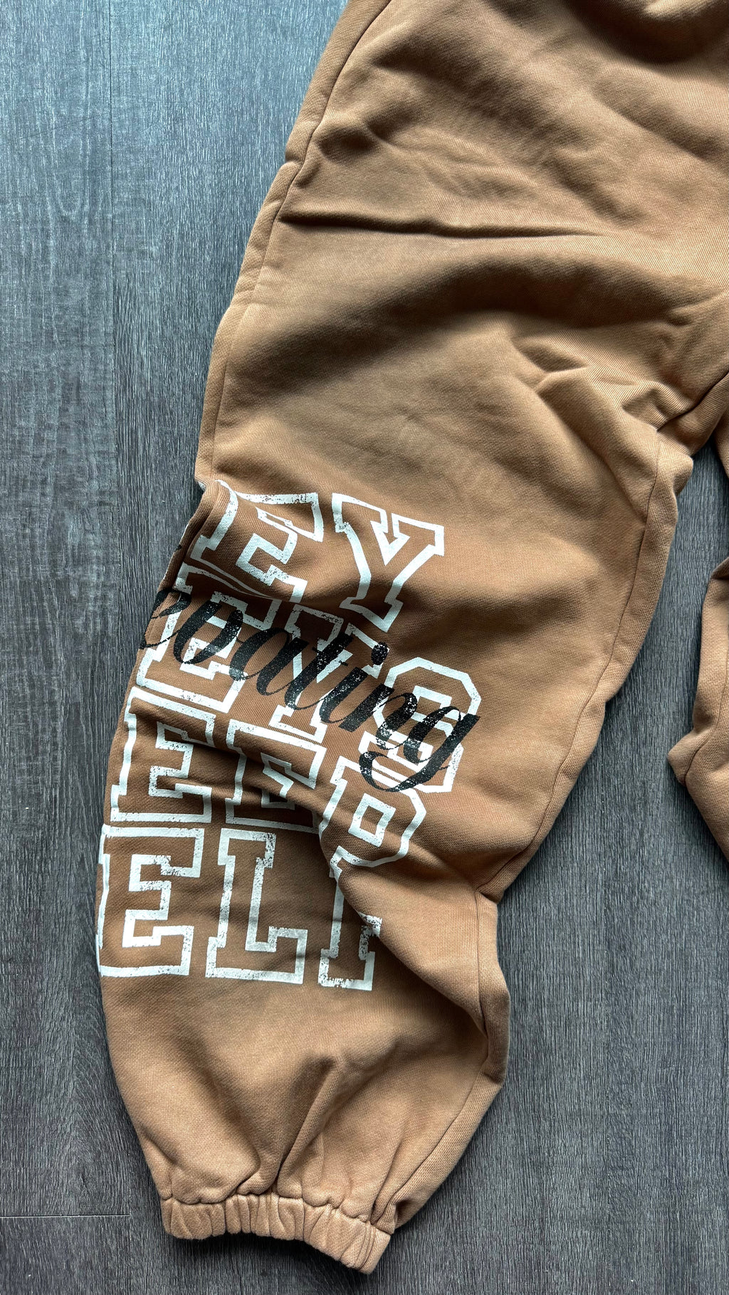 Brown KEEP ELEVATING YOURSELF SWEATPANTS