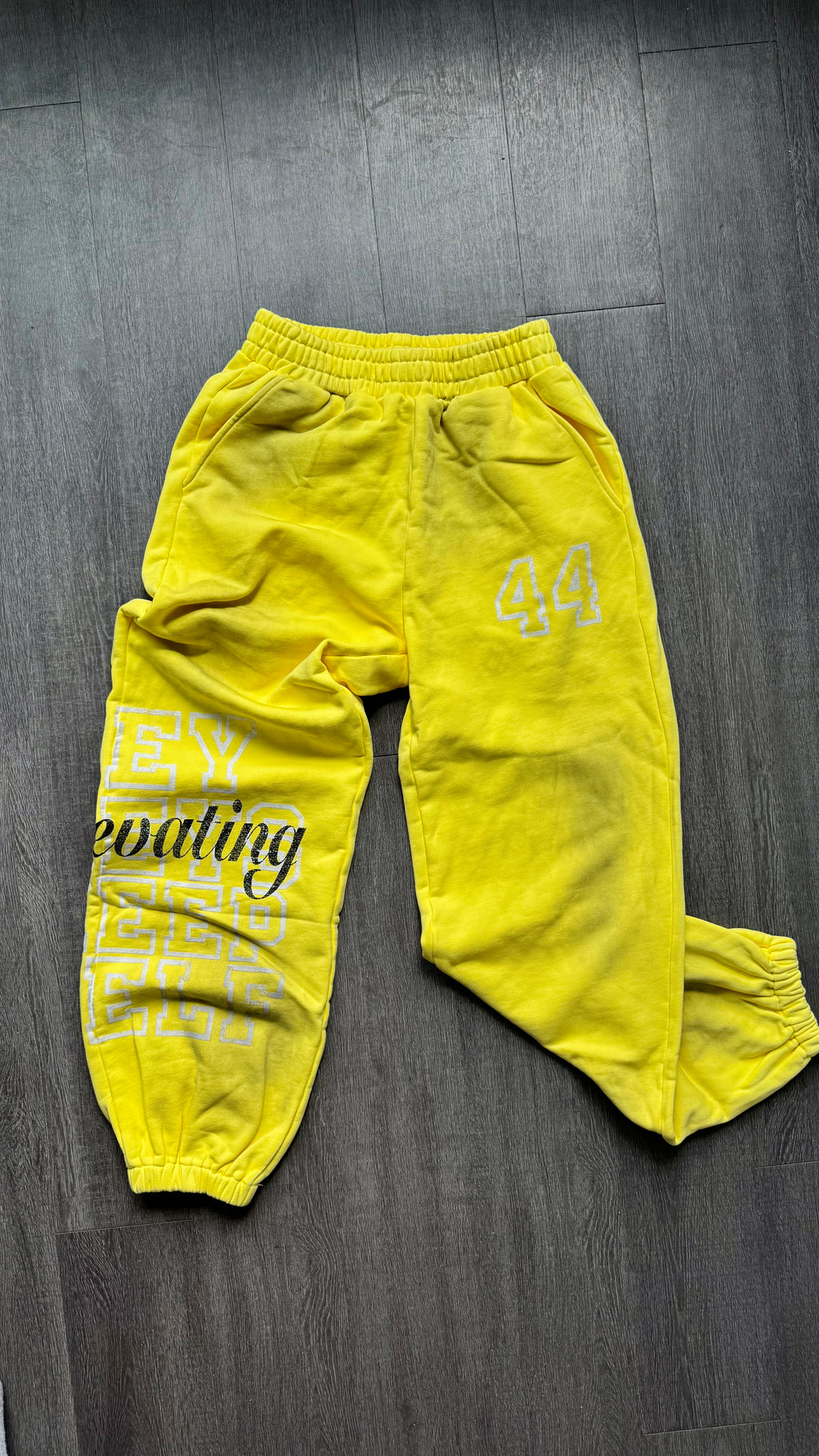 Yellow KEEP ELEVATING YOURSELF SWEATPANTS