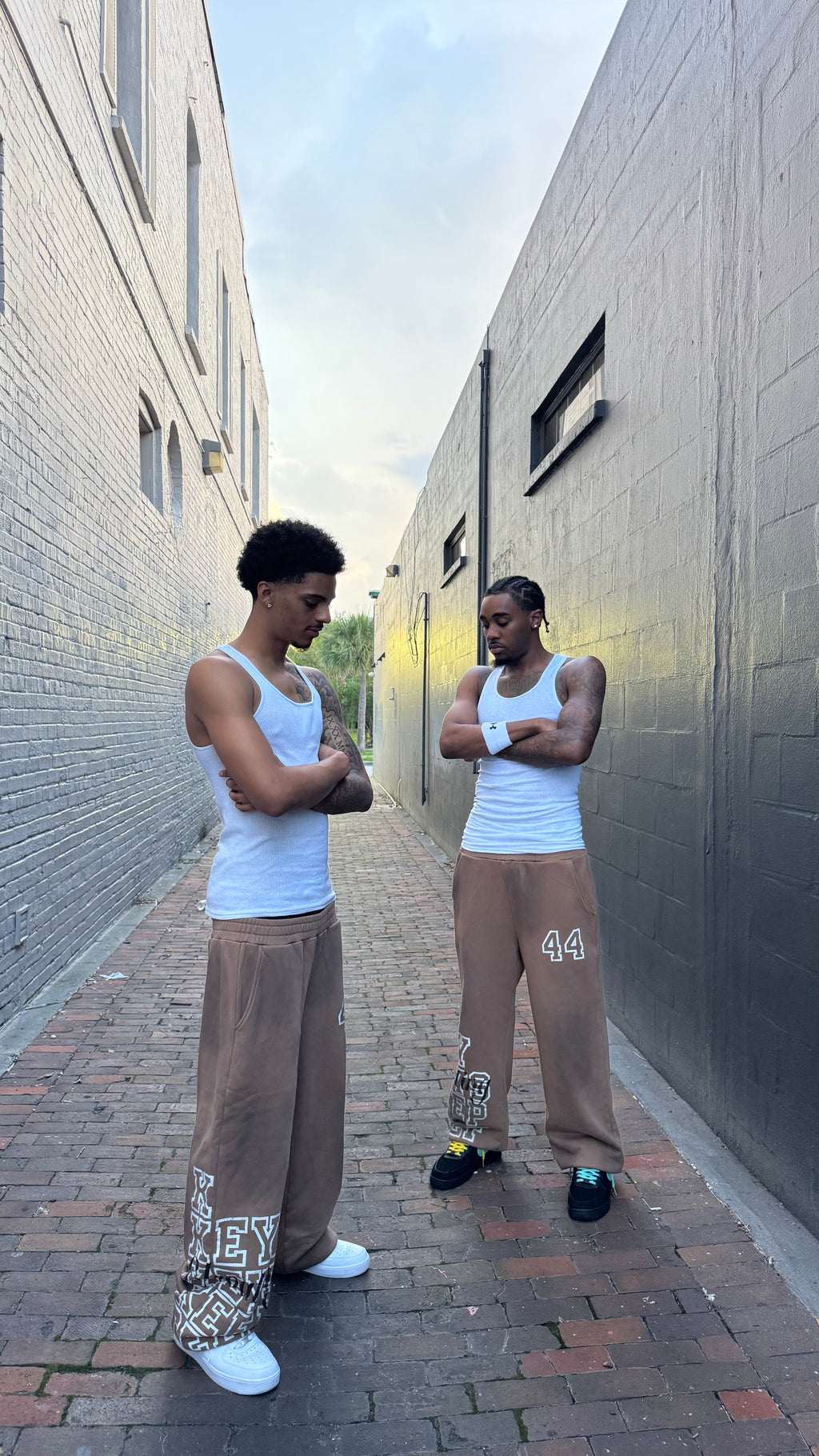 Brown KEEP ELEVATING YOURSELF SWEATPANTS