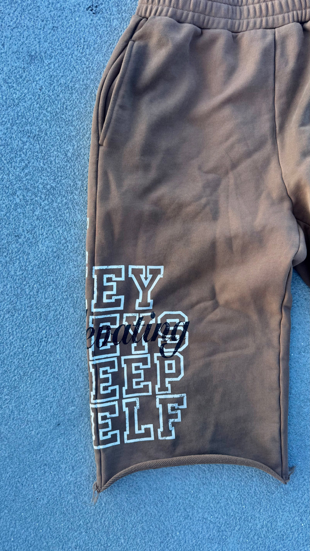 3/4ths Brown Long Shorts